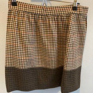 J.Crew wool mini twead skirt